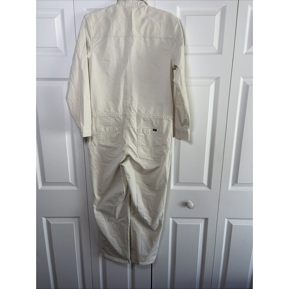 Vans Lizzie Armanto Coverall Womens XS Cream Embroidered Boiler Suit Jumpsuit - Picture 6 of 9